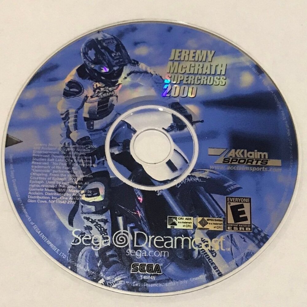 Sega Dreamcast Jeremy McGrath SuperCross 2000